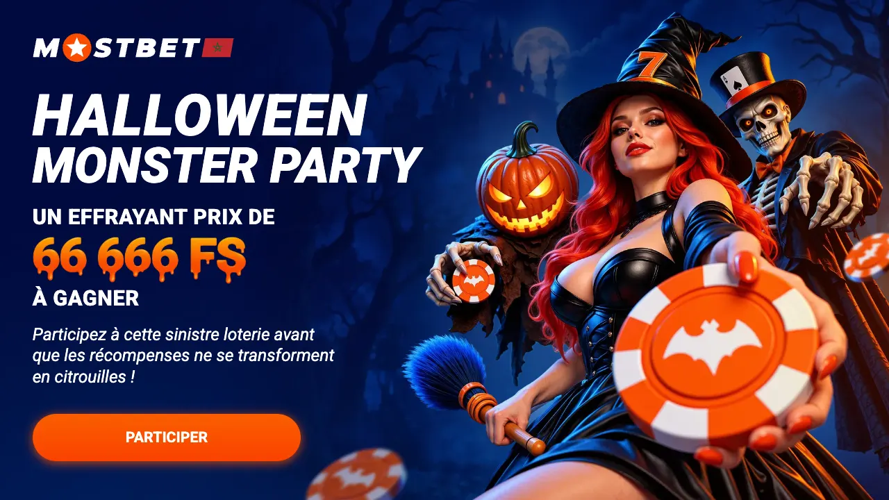 Halloween Monster Party, 66 666 tours gratuits à gagner chez Mostbet